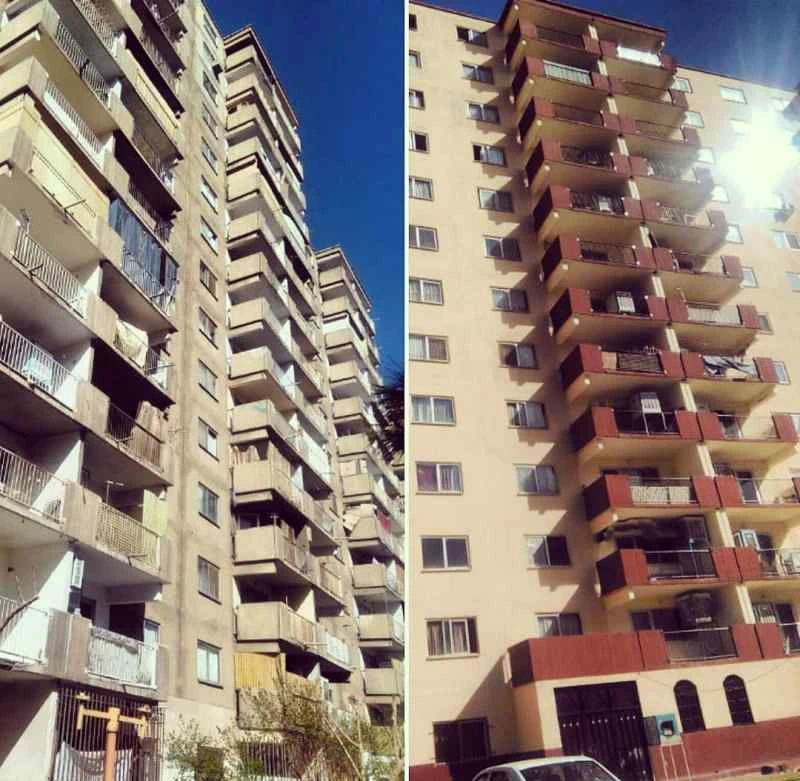 رنگ آمیزی نمای بیرونی ساختمان