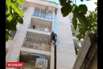 بستن درز انقطاع ساختمان با طناب - پوشاندن درز انقطاع بین دو ساختمان